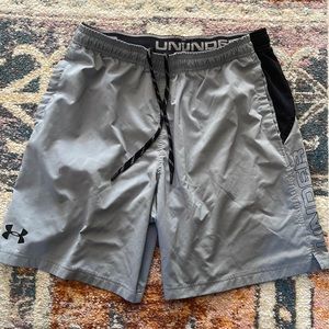 Grey under armor shorts